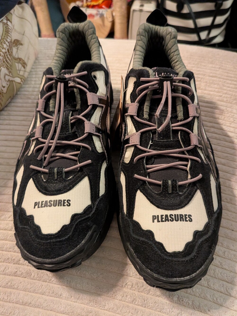 ASICS x Pleasures Gel-Nandi OG Cream Graphite Size 12 Brand New Deadstock 2020